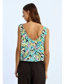 Top de tirantes con estampado floral