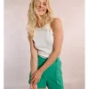 Top escote halter con cuello cerrado