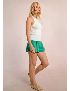 Top escote halter con cuello cerrado