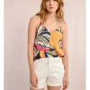 Top lencero de tirantes con estampado