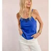 Top lencero de tirantes con detalles bordados