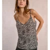 Top lencero de tirantes con estampado