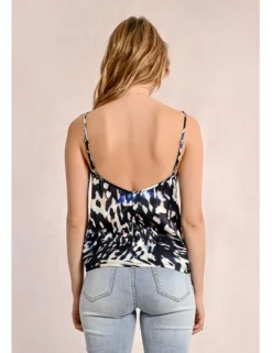 Top lencero de tirantes con estampado