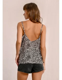 Top lencero de tirantes con estampado