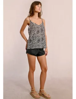 Top lencero de tirantes con estampado