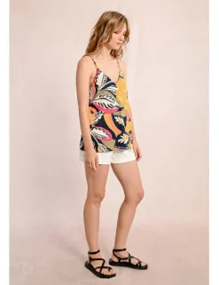 Top lencero de tirantes con estampado