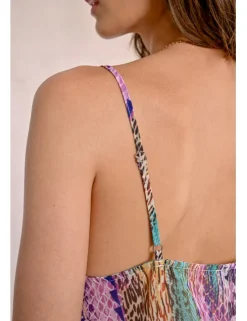Top lencero de tirantes con estampado