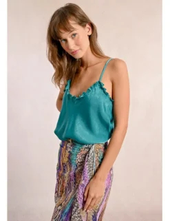 Top lencero de tirantes detalle volantes