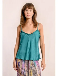 Top lencero de tirantes detalle volantes