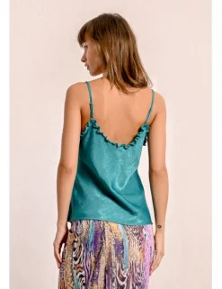 Top lencero de tirantes detalle volantes