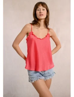 Top lencero de tirantes detalle volantes
