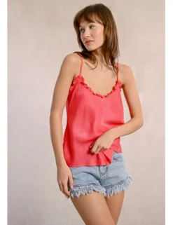 Top lencero de tirantes detalle volantes