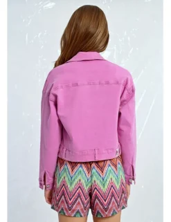 Veste en jean crop