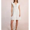Vestido corto de manga mariposa motivo paisley