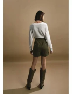 Vestido corto de media manga con lentejuelas