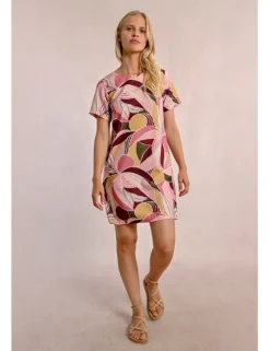 Vestido de manga corta con estampado