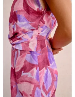 Vestido de manga corta con estampado