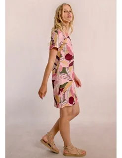 Vestido de manga corta con estampado