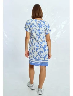 Vestido de manga corta con estampado floral