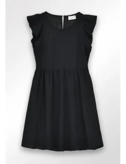 Vestido de manga corta detalle volantes