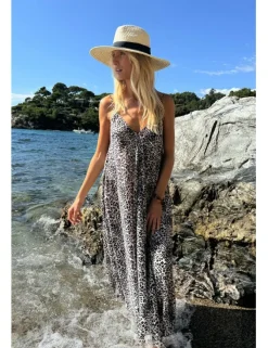Vestido de tirantes con estampado