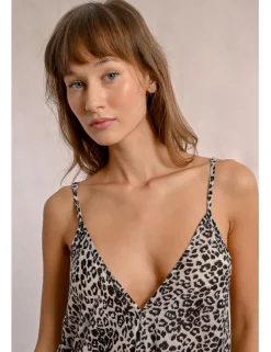 Vestido de tirantes con estampado