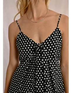 Vestido largo de tirantes con estampado