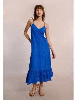 Vestido largo de tirantes con motivo paisley