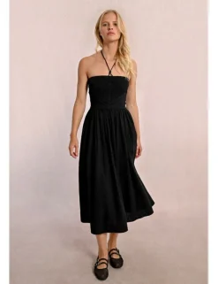 Vestido largo escote palabra de honor