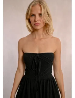 Vestido largo escote palabra de honor