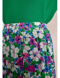 Vestido largo sin manga con volantes
