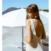 Vestido midi sin manga con espalda descubierta