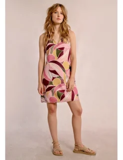 Vestido sin manga con estampado