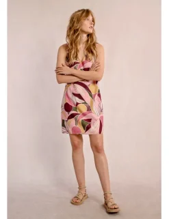 Vestido sin manga con estampado